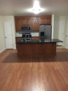 Kitchen with stainless steel appliances and custom amish-made cabinets